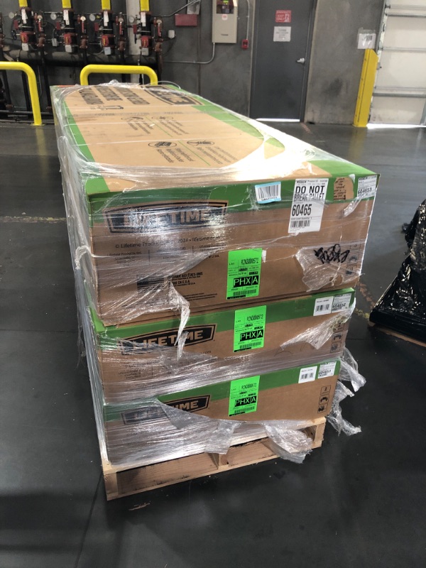 Photo 1 of **TRAILER PICK UP ONLY**Lifetime Outdoor Storage Shed, 15x8 Ft, Desert Sand, Resin Backyard Tool Shed with Lockable Doors and UV-Protected Panels