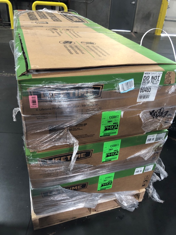 Photo 1 of **TRAILER PICK UP ONLY**Lifetime Outdoor Storage Shed, 15x8 Ft, Desert Sand, Resin Backyard Tool Shed with Lockable Doors and UV-Protected Panels