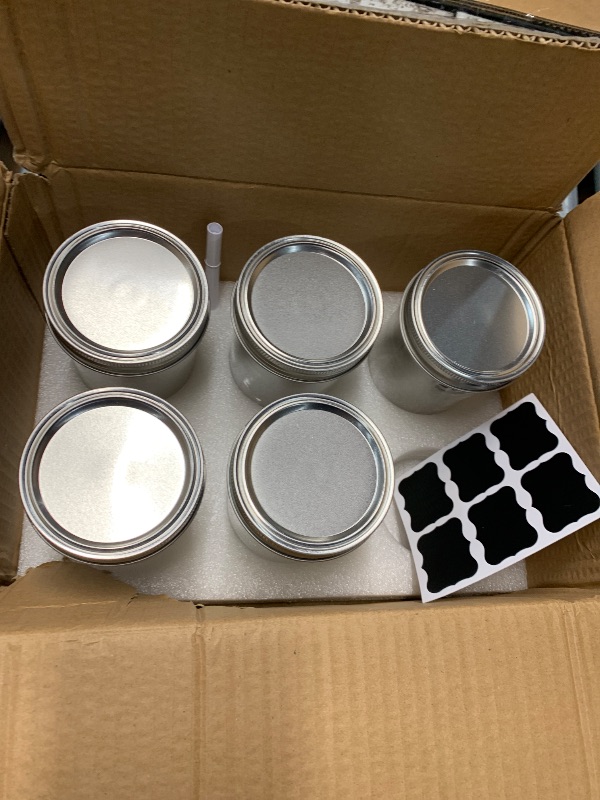 Photo 1 of [ 6 Pack] 16 oz. Wide-Mouth Glass Mason Jars with Metal Airtight Lids and Bands for 1 Pint Canning, Preserving, & Meal Prep