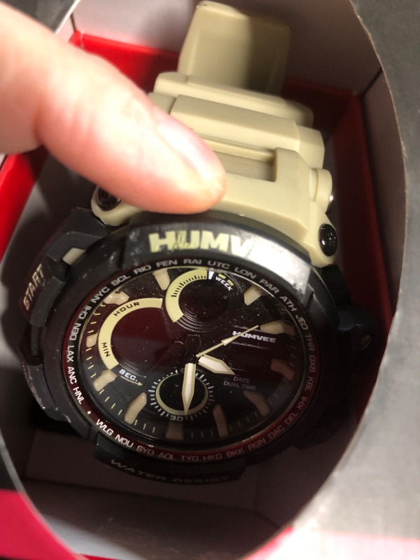 Photo 1 of ***(MAJOR DAMAGE/ SEE NOTES FOR DETAILS)***Humvee Impact Watch Analog/Digital