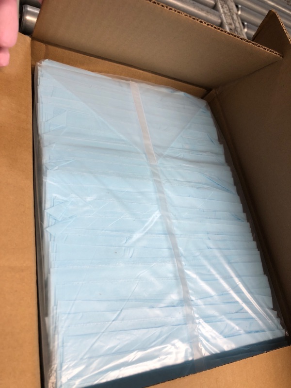 Photo 1 of ***FACTORY SEALED***Amazon Basics Puppy Pads with Quick-Dry 5-Layer Leak-Proof Design for Potty Training, X-Large Size 28 x 34 Inch, Pack of 40, Blue & White