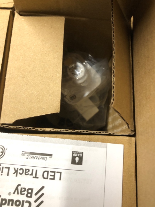 Photo 1 of [12 Pack] CLOUDY BAY 8W 3000K Warm White Dimmable LED Track Light Head,CRI90+ True Color Rendering Adjustable Tilt Angle Track Lighting Fixture,40° Angle for Accent Retail,White,Halo Type