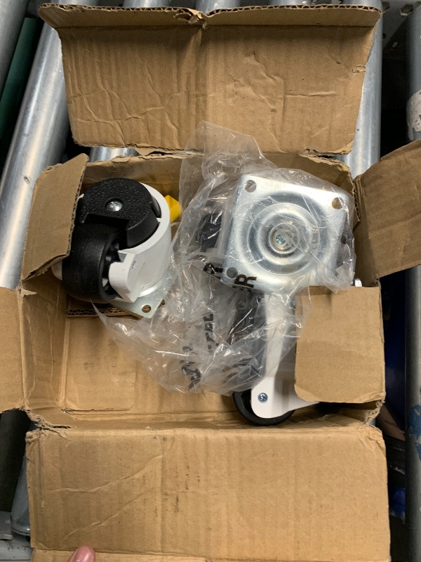 Photo 1 of (missing one) HOLKIE Leveling Casters with Ratchet Handle Design Total Capacity 2200 Lbs Heavy Duty Industrial Casters Set of 4