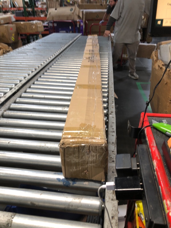 Photo 1 of LKCBITION 96inch Knotty Pine Wood Library Ladder with Black Metal Step & Handle and 24inch Rustic Black Wall Mount Pipe Railing with Hooks(Installation Height 93-3/4")