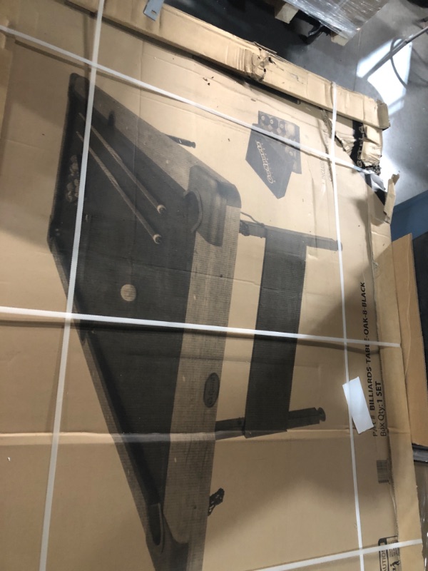 Photo 1 of ***Factory Sealed***
GoSports 8 ft Portable Pool Table - No Assembly Required Folding Billiard Table in Oak