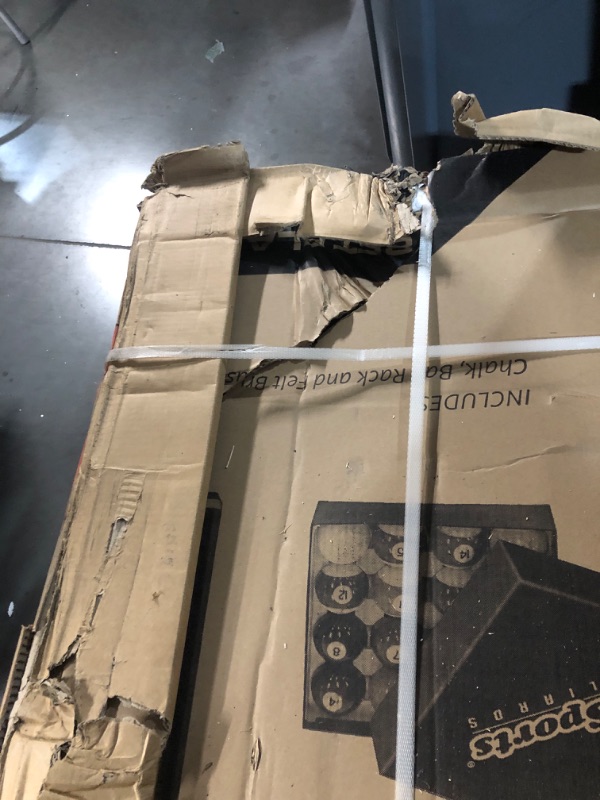 Photo 1 of ***Factory Sealed***
GoSports 8 ft Portable Pool Table - No Assembly Required Folding Billiard Table in Oak