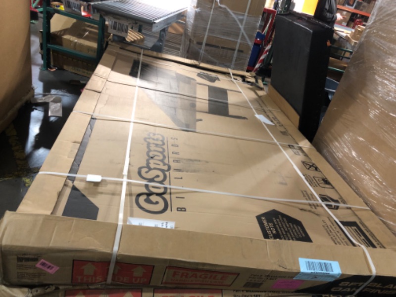 Photo 1 of ***Factory Sealed***
GoSports 8 ft Portable Pool Table - No Assembly Required Folding Billiard Table in Oak