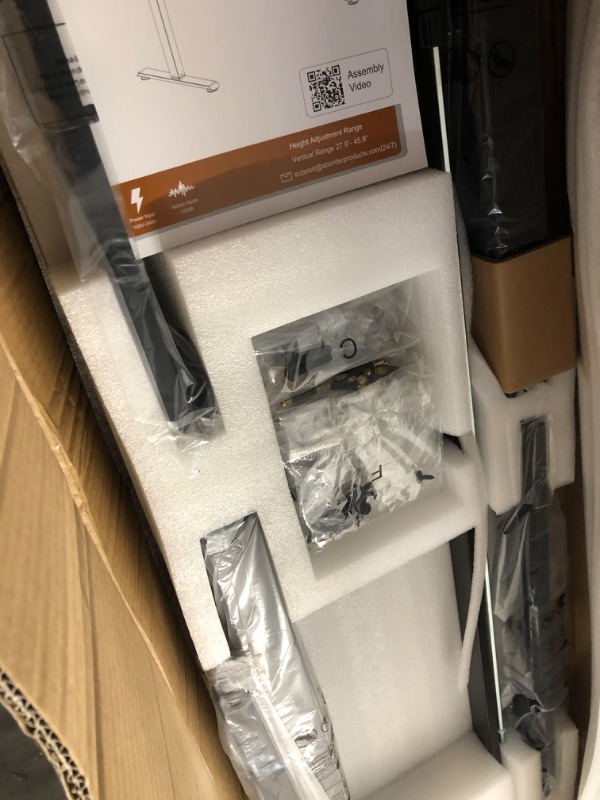 Photo 1 of ***SEE NOTES***
Veken 63"×27.6" Adjustable Standing Desk with Drawers, Ergonomic Computer Desk with Monitor Shelf, Home Office Desk for Work, Study, Gaming, Writing, Brown