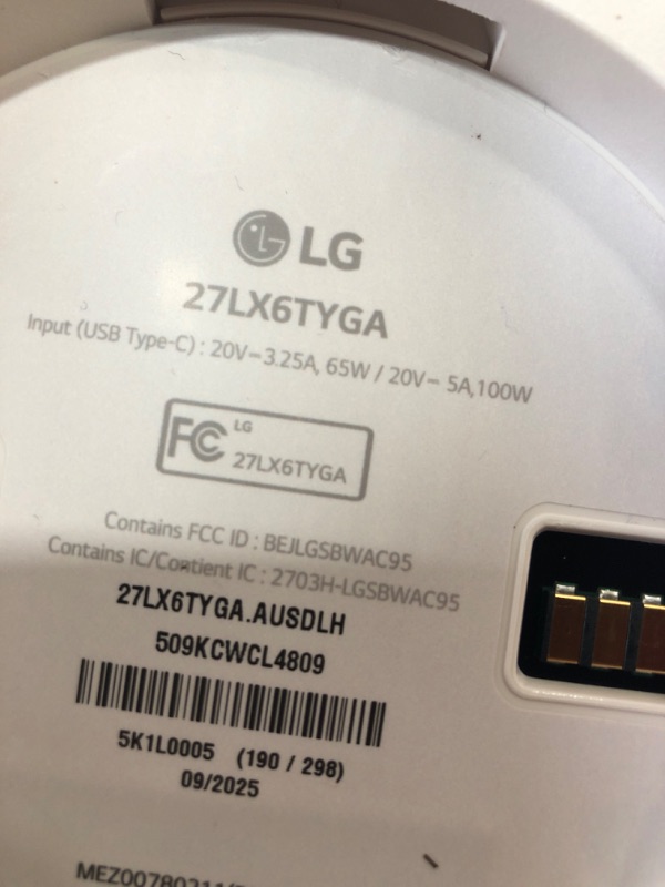 Photo 1 of LG 27-Inch StanbyME 2 with Folio Cover, Portable Touch Screen, Dolby Vision, HDR10, Filmmaker Mode, Built-in Battery, Full Swivel Rotation (27LX6TYGA, 2025)