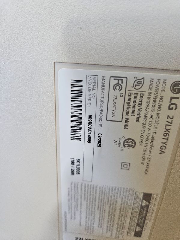 Photo 1 of LG 27-Inch StanbyME 2 with Folio Cover, Portable Touch Screen, Dolby Vision, HDR10, Filmmaker Mode, Built-in Battery, Full Swivel Rotation (27LX6TYGA, 2025)