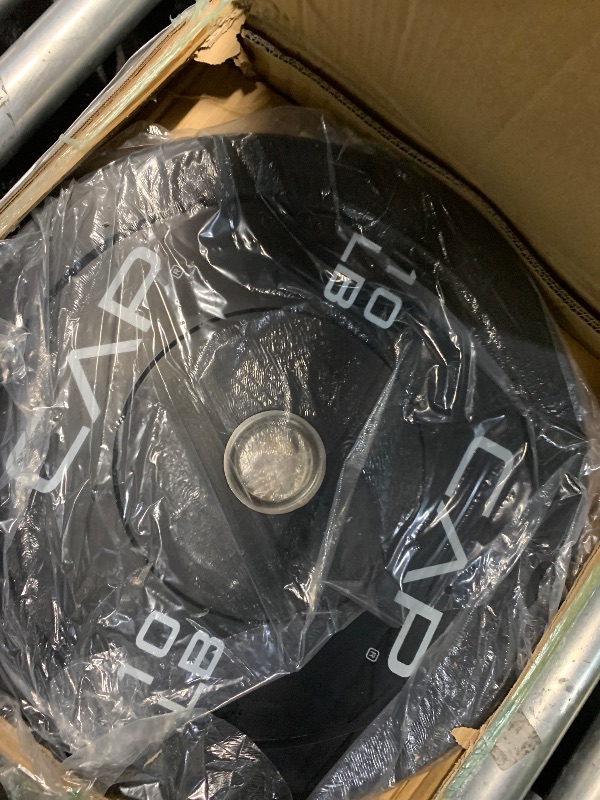 Photo 1 of *****STOCK PHOTO REFERENCE ONL;Y***** P Barbell Competition Olympic Bumper Plate Set, White, 10 lb Pair