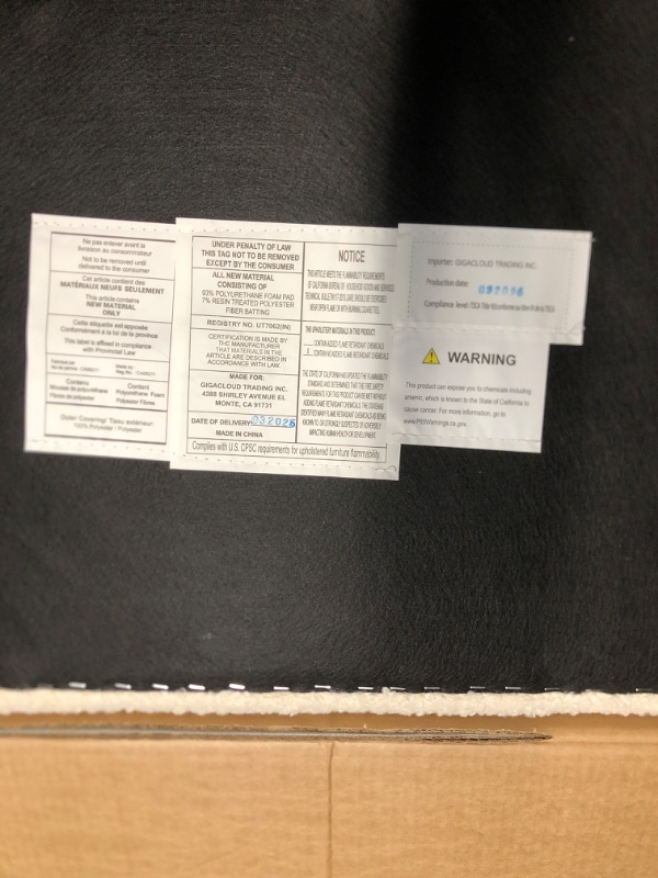 Photo 4 of Christopher Knight Home Boucle Ottoman, Rectangular Ottoman Bench, Foot Rest Bench, 60.25" Long Side Stool, Soft Seating, Upholstered Foot Stool for Living Room, Entryway and Bed Room, 250lbs Gray