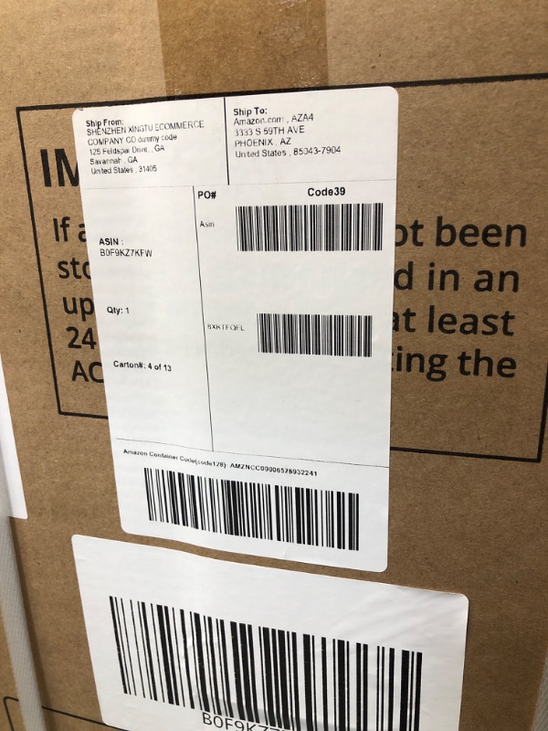 Photo 1 of ****FACTORY SEALED***14,000 BTU Portable Air Conditioner Quiet AC Unit with Cooling, Fan, Dehumidifier & Energy-Saving Mode | Covers Up to 750 Sq. Ft | Remote Control | White with Black Top | Ideal for Rooms/Living Room