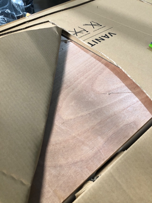 Photo 1 of ****OPENED FOR INSPECTION******FACTORY SEALED***LOCALAND Gray Vanity Sink Top, 48 Inch Engineered Stone Vanity Top with Double Sinks, 8 Inch Widespread Faucet Holes with Center Sink Countertop, Modern Vanity Top with 4” Height Backsplash