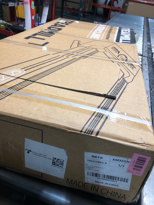 Photo 1 of ****FACTORY SEALED****TRAILVIBER Walking Pad Treadmill with 12% 9-Level Auto Incline, 450 lbs Capacity RGB LED Screen, Bluetooth Speaker Under Desk Treadmill, Compact Treadmills for Home Hiking
