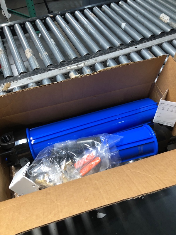 Photo 1 of ***(USED/ UNABLE TO TEST ITEM/ UNKNOWN IF MISSING PARTS)***Aquasana Whole House Water Filter System | 1,000,000 Gallons | Salt-Free Softener Alternative | UV, Carbon & KDF | Tackles up to 99.99% Chlorine, Bacteria, Viruses, Cysts & Scale | EQ-1000-AST-UV