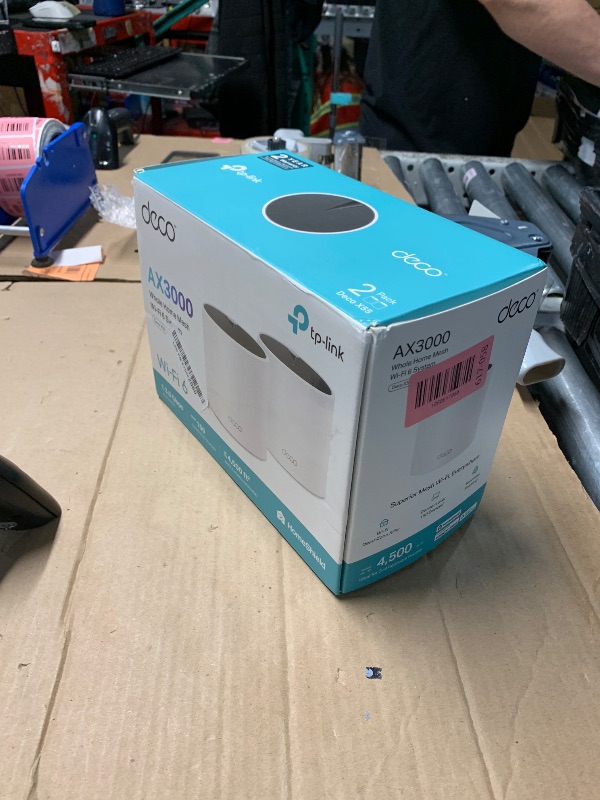 Photo 1 of ***FACTORY SEALED***TP-Link Deco X55 AX3000 WiFi 6 Mesh System - Covers up to 4500 Sq.Ft, Replaces Wireless Router and Extender, 3 Gigabit Ports per Unit, Supports Ethernet Backhaul, Deco X55(2-Pack)