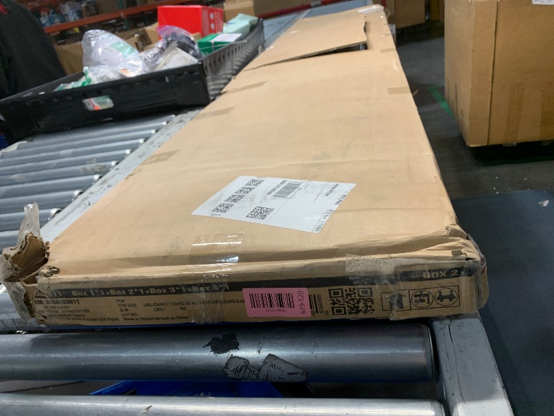 Photo 1 of ***BOX 2/4***Kurapika 8' x 5' Hardtop BBQ Outdoor Gazebo,Waterproof Sloping Roof, Bar with Tool Hooks, Smoke-Venting Iron Canopy for Patio, Yard,Garden,Familie Party