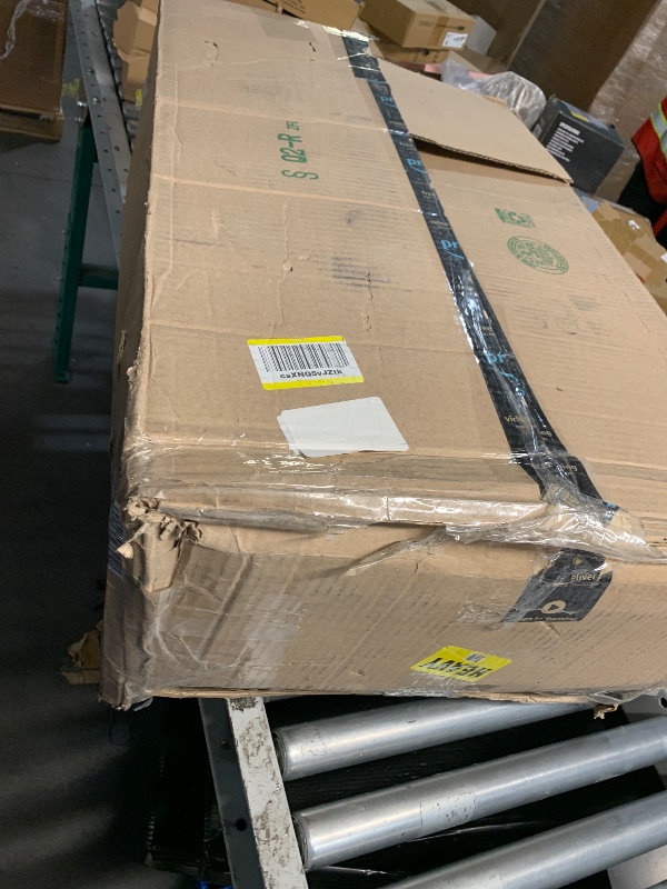 Photo 1 of **PARTS ONLY*** AmazonBasics Expandable Metal Hanging Rack Wardrobe with Shelves, Black & 5-Shelf Adjustable, Heavy Duty Storage Shelving Unit (350 lbs per shelf), Steel Organizer Wire Rack, Black,(36L x 14W x 72H)