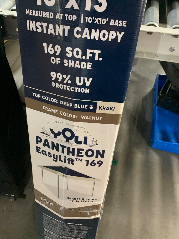 Photo 1 of ***STOCK PHOTO FOR REFERENCE ONLY***
E-Z UP 13x13 ONE-UP Instant Canopy Tent – Pop Up Outdoor Shade Tent with Vented Top, Adjustable Height & Roller Bag