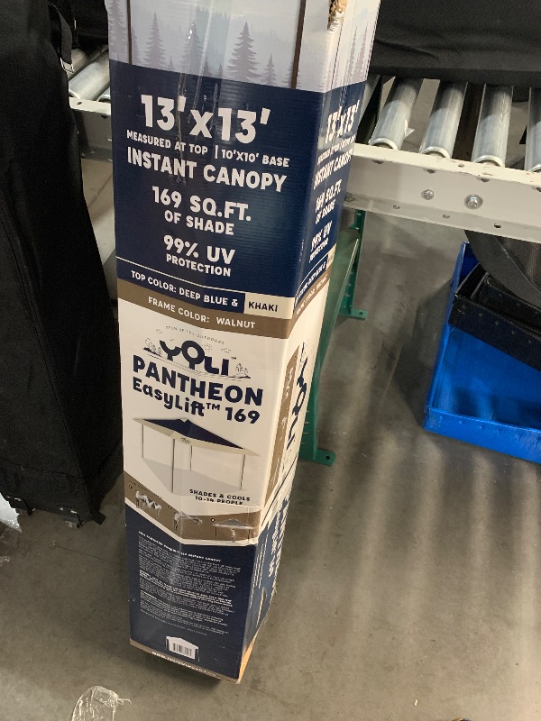 Photo 1 of ***STOCK PHOTO FOR REFERENCE ONLY***
E-Z UP 13x13 ONE-UP Instant Canopy Tent – Pop Up Outdoor Shade Tent with Vented Top, Adjustable Height & Roller Bag