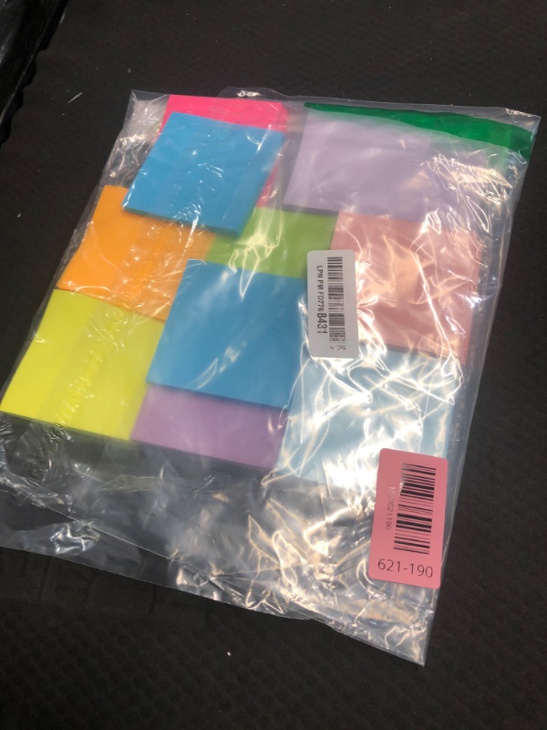 Photo 1 of (18 Pads) Pop Up Sticky Notes 3x3 Refills, Strong Adhesive Memo Pad Bulk with 9 Bright Colors, Suitable for Home, Office, School, Clean Removal