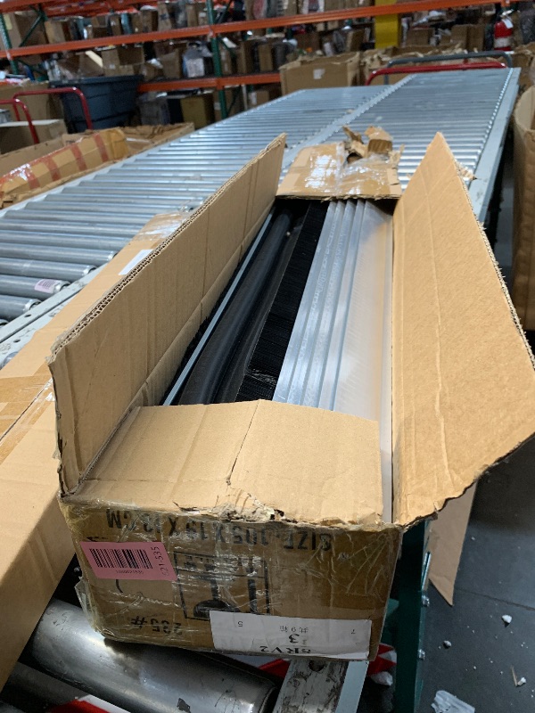 Photo 1 of ***DAMAGED - SEE NOTES/PICTURES*** Zonon 16.5 Feet Universal Garage Door Seals Bottom Kit Weatherproofing Garage Door Weather Stripping Rubber Kit with Aluminum Track Retainer Base and Brush Kit Heavy Duty(U and O Shape)