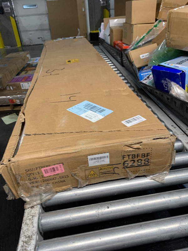 Photo 1 of ***TRUCK/TRAILER PICKUP ONLY***
***PARTIAL SET - PRICE ADJUSTED*** YITAHOME King Size Corduroy Upholstered Platform Bed Frame with Charging Station and RGB LED Lights, 53’’ Tall Storage Wingback Headboard, No Box Spring Needed, Easy Assembly, Noise-Free, 