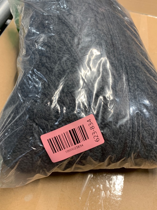 Photo 1 of (used) Aran Crafts Men's Cable Knit Shoulder Detail Zipped Cardigan (Z4624-LARGE-CHAR) Charcoal