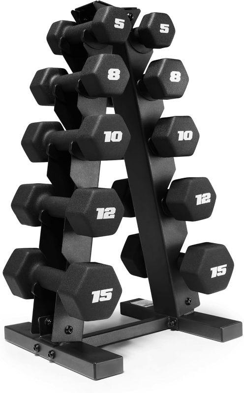 Photo 1 of * MISSING RACK* ALL WEIGHTS PRESENT* CAP Barbell Neoprene Dumbbell Weights Pairs & Sets | Multiple Colors