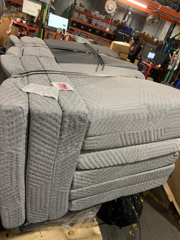 Photo 1 of ****Stock photo for reference *****6-Inch Tri-Fold Mattress twin  - Foldable Futon Sofa Bed with Removable Washable Cover, Folding Memory Foam Futon Mattress | Non-Slip Bottom & Carry Handles for Guest, Camping, Dorm 6 pack 