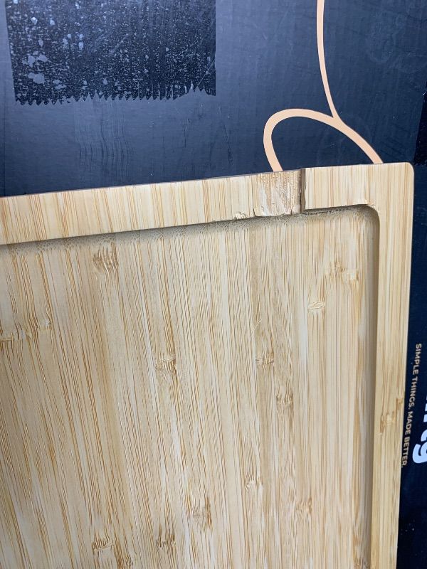 Photo 1 of ***DAMAGED - SEE NOTES/PICTURES***SMIRLY Wooden Cutting Boards For Kitchen Meal Prep & Serving - Bamboo Cutting Board Set with Holder, Charcuterie & Chopping Board, Wood Cutting Board Set, Kitchen Gadgets