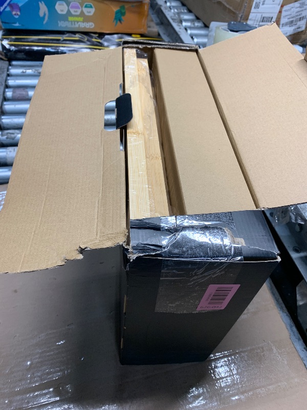 Photo 1 of ***DAMAGED - SEE NOTES/PICTURES***SMIRLY Wooden Cutting Boards For Kitchen Meal Prep & Serving - Bamboo Cutting Board Set with Holder, Charcuterie & Chopping Board, Wood Cutting Board Set, Kitchen Gadgets