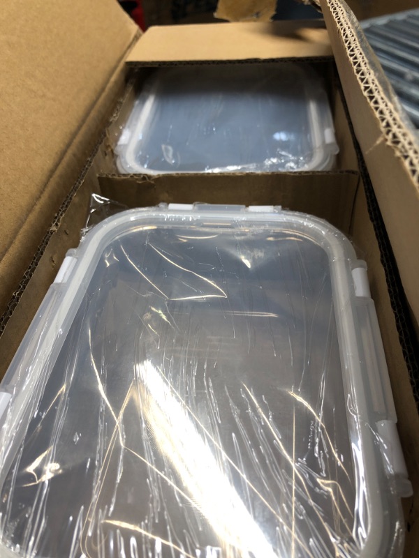 Photo 1 of [8-Pack,30 oz]Glass Meal Prep Containers,MCIRCO Glass Food Storage Containers,Airtight lunch Containers with Lids, Microwave, Oven, Freezer and Dishwasher, White