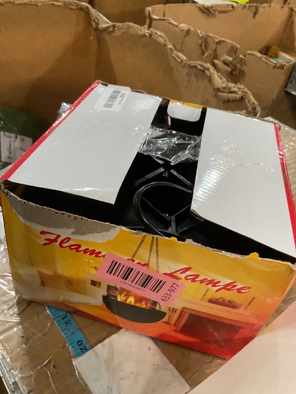 Photo 1 of (missing fabric flamees) 3D Fake Fire LED Light - Hanging Silk Flame Stage Effect Lamp for Halloween, Christmas, Festivals, Parties, Night Clubs