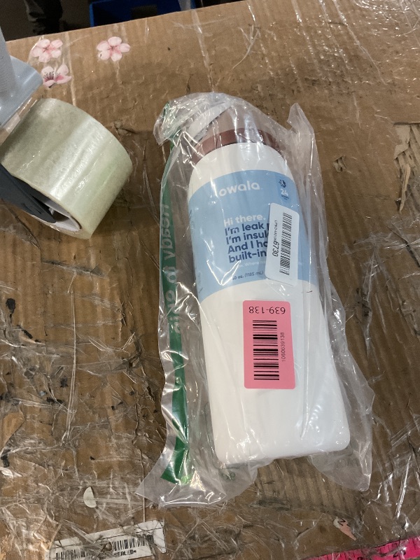 Photo 1 of ***(BROKEN LID)***Owala FreeSip Insulated Stainless Steel Water Bottle with Straw for Sports, Travel, and School BPA-Free Sports Water Bottle, 40 oz, Iced Breeze