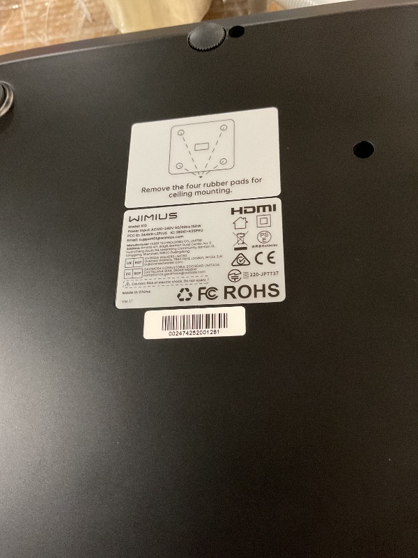 Photo 1 of ?1200 ANSI/Google TV/Netflix-Licensed?Smart Projector 4K Supported with WiFi & Bluetooth, Outdoor & Home Movie Projectors with Voice Control,Auto Focus & Keystone,1080P Proyector WiMiUS K13 Black