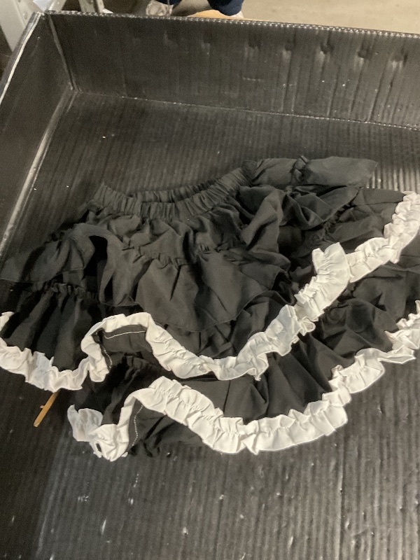 Photo 1 of  Avidlove Mini Skirt for Women Short Skirts Sexy Y2K Skirt Lace Trim Contrast Summer Lingerie Skirts Black3