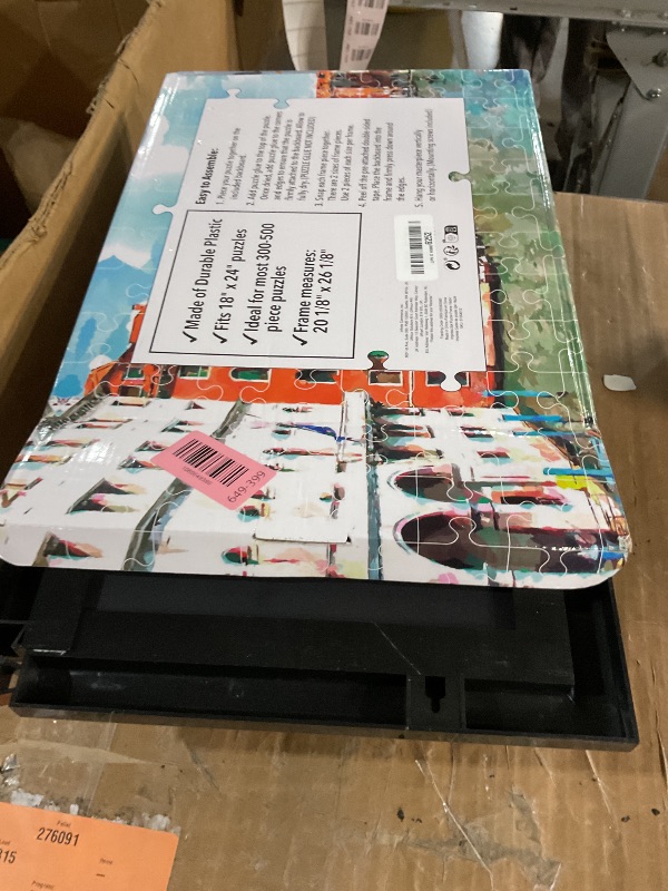 Photo 1 of [2 Pack] Puzzle Frame Kit to Display Your Puzzles - Easy to Assemble Frames for Jigsaw Puzzles - Puzzle Mounting Kit with Screws - 18x24