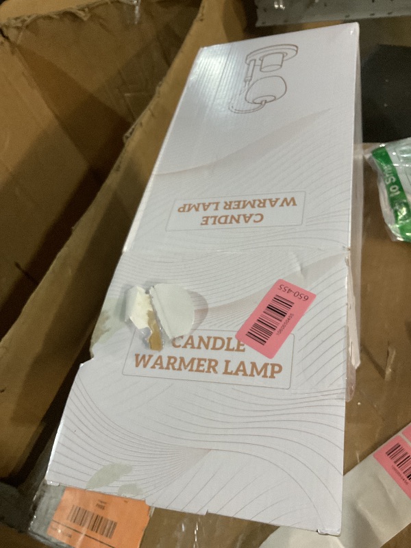 Photo 1 of ***(PARTS ONLY/ NON FUNCTIONAL)***Hisummer Candle Warmer Lamp with 7 Colors RGB & Touch Dimmer, Height Adjustable Swan Neck for Scented Jar Candles, Includes 2 Bulbs, 24V Safe Wax Warmer for Home Decor Gift for Women Mom (Marble Vein)