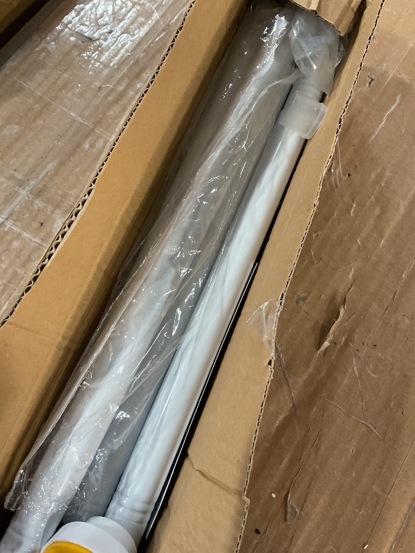 Photo 1 of ***(PARTS ONLY/ MISSING PARTS/ NON FUNCTIONAL)***Shower Curtain Rod 31-68 in Adjustable Curtain Rod No Drilling Tension Shower Rod Stainless Steel for Door Curtain, Closet, RV, White