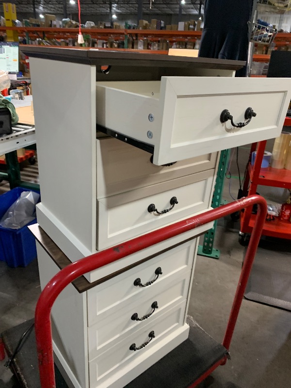 Photo 1 of (see images) Huuger Nightstand with Charging Station, 3 Drawer Night Stand Set of 2, 22 Inch Wider Side Table with Storage