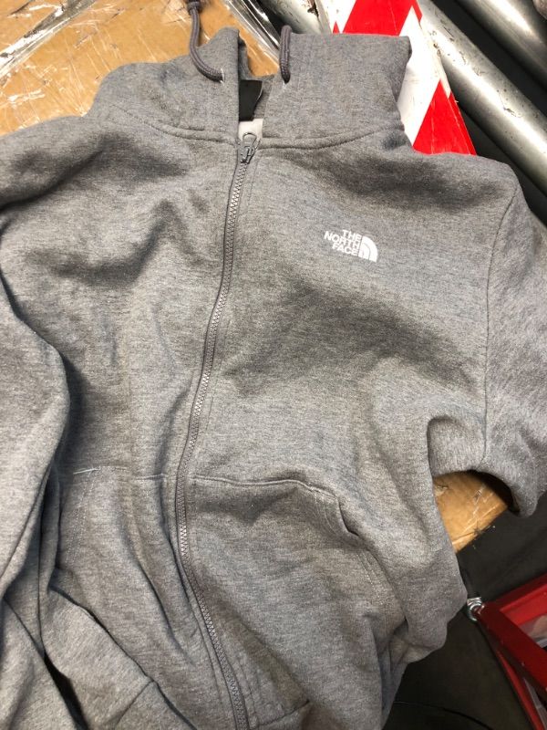 Photo 1 of *HOODIE ONLY* The North Face Men's Evolution Simple Dome Full Zip Hoodie | 2 Piece Hood with Adjustable Drawcord, Ribbed Collar & Hem, Classic Logo, TNF Mid Grey Heather, Large