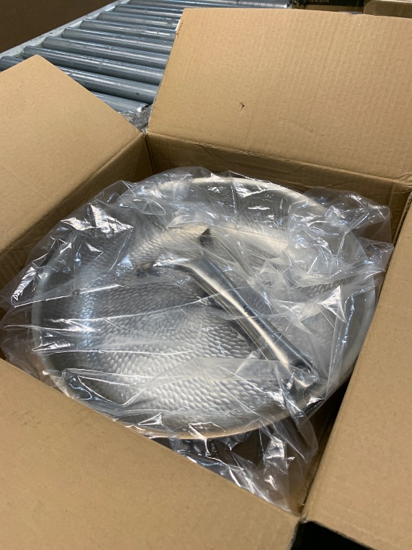 Photo 1 of *MISSING LID* VEDNHOL Titanium Pan, 12 Inch Pure Titanium Hammered Pro frying pan with Lid, Non-Toxic Skillet for Cooking, PFAS/PFOA/PTFE Free Cookware, Dishwasher&Oven Safe, Kitchen Induction Compatible
