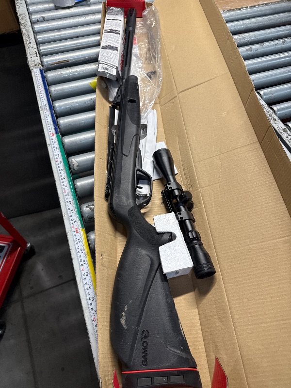 Photo 1 of * Has IssuES MOUNTING* MANUAL SIGHT IS BROKEN ON ONE SIDE* FUNCTIONAL (FIRES) WITHOUT SIGHT* Gamo Whisper Fusion Mach 1 Air Rifle .177 Cal, Black