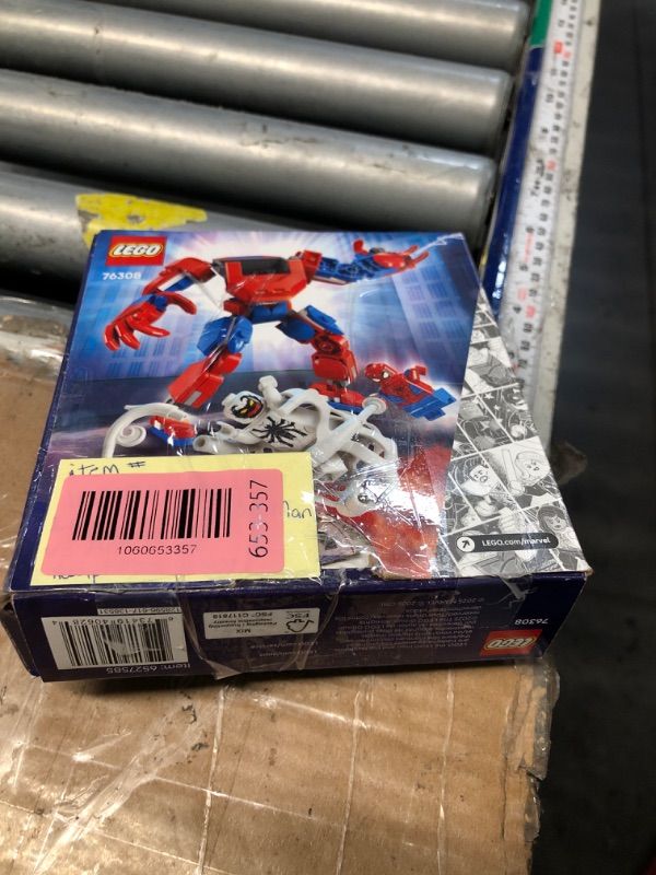 Photo 1 of * SPIDERMAN MISSING*LEGO Marvel Spider-Man Mech vs. Anti-Venom Building Toy Set - Spider-Man Toy for Kids, Boys and Girls, Ages 6+ - Buildable Action Figure - Superhero Gift for Birthday - 76308
