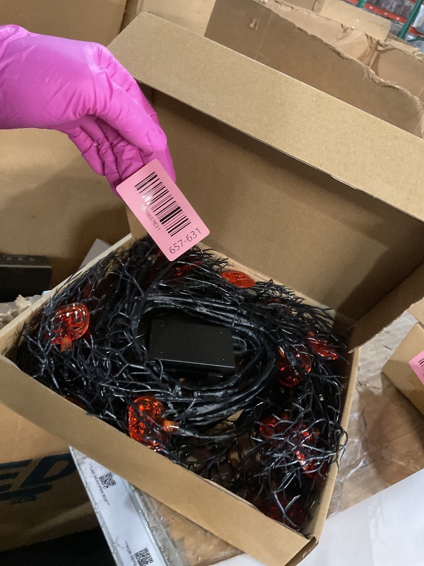 Photo 1 of [8 Modes & Timer] 6Ft 45 LED Halloween Willow Vine Twig Garland with Orange Lights - Battery Operated, Waterproof Halloween Decor for Indoor Wall, Fireplace Mantle, Home Party (Pumpkin, 6FT)