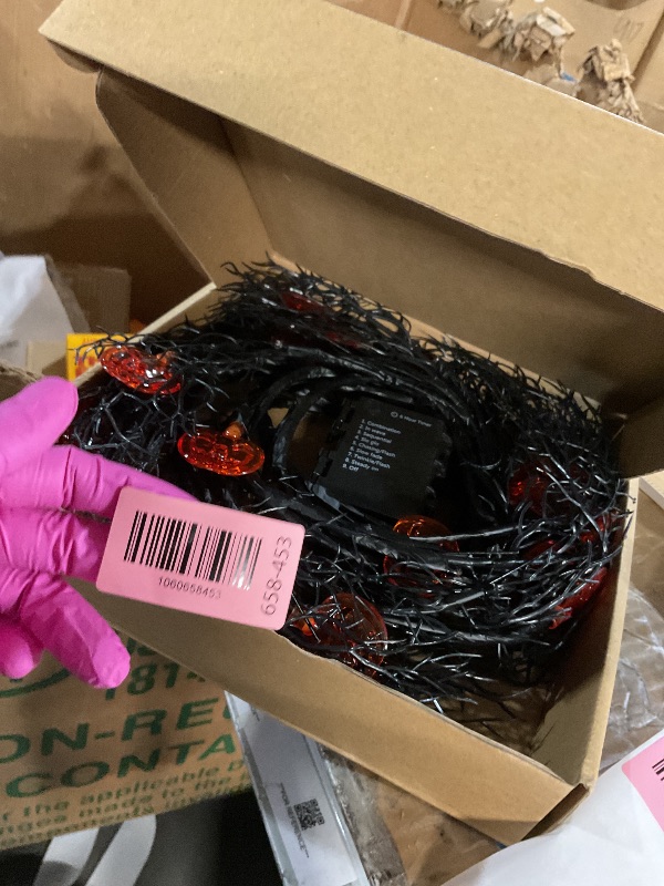 Photo 1 of [8 Modes & Timer] 6Ft 45 LED Halloween Willow Vine Twig Garland with Orange Lights - Battery Operated, Waterproof Halloween Decor for Indoor Wall, Fireplace Mantle, Home Party (Pumpkin, 6FT)