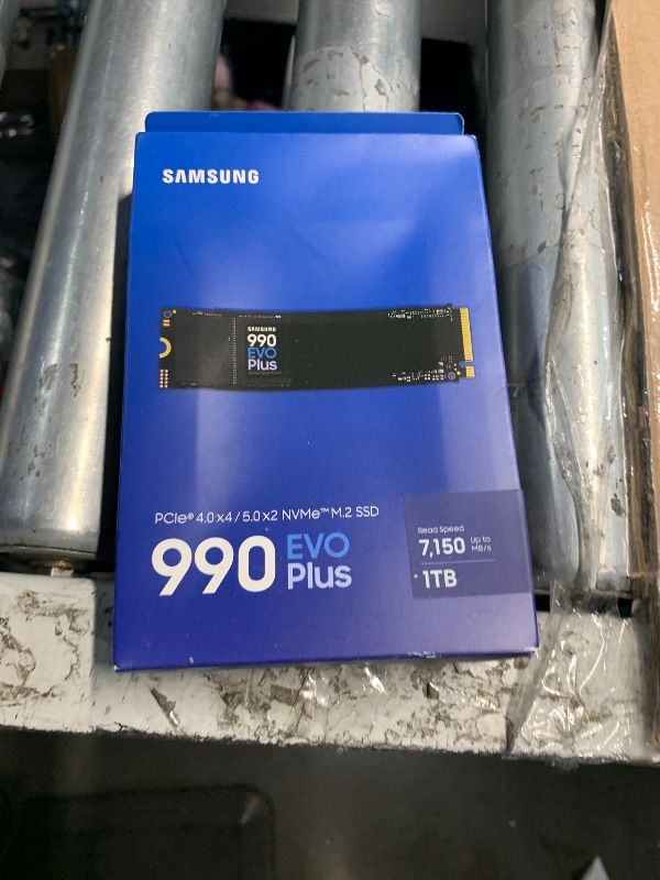 Photo 1 of *** FACTORY SEALED*** Samsung 990 EVO Plus SSD 1TB, PCIe Gen 4x4, Gen 5x2 M.2 2280, Speeds Up-to 7,150 MB/s, Upgrade Storage for PC/Laptops, HMB Technology and Intelligent Turbowrite 2.0, (MZ-V9S1T0B/AM)