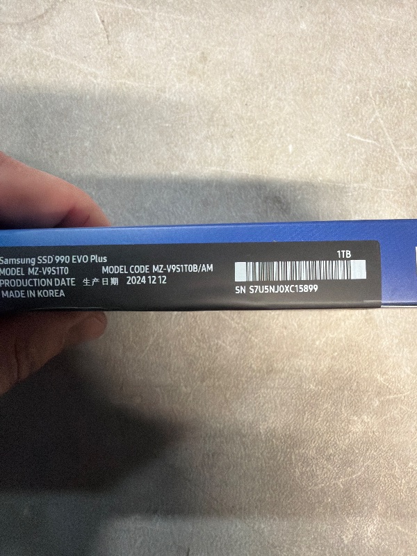Photo 1 of *** FACTORY SEALED*** Samsung 990 EVO Plus SSD 1TB, PCIe Gen 4x4, Gen 5x2 M.2 2280, Speeds Up-to 7,150 MB/s, Upgrade Storage for PC/Laptops, HMB Technology and Intelligent Turbowrite 2.0, (MZ-V9S1T0B/AM)